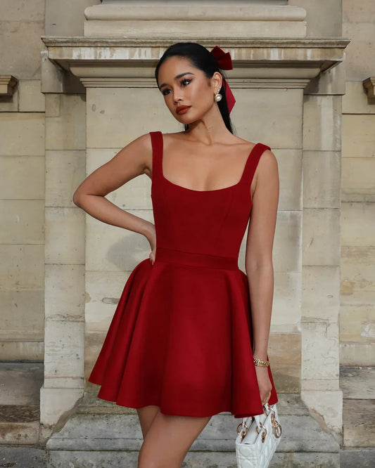 Scarlett Cashmere Dress - Red